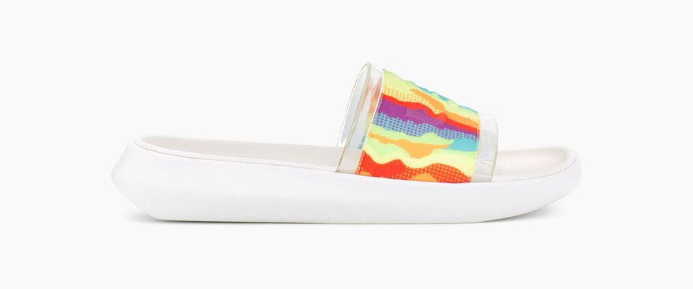 Ugg Slides Canada - Ugg Men's Cali Collage Rainbow Stripes